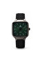 Sleek Men’s Analog Watch – Square Dial, Japanese Elite Y121 Quartz Movement, Silicone Strap & Stainless Steel Case Back – Gunmetal Case