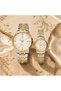 Signature Couple Watches Set for Men & Women – Elegant Tone Matching Couple Quartz Watches – Gold/Silver Case - 4