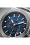 Nvm151-A3 Men's Wristwatch Navy Blue Dial Silver Steel Band Active Chronograph - 4