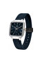 Sleek Men’s Analog Watch – Square Dial, Japanese Elite Y121 Quartz Movement, Silicone Strap & Stainless Steel Case Back – Silver Case - 2