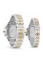 Signature Couple Watches Set for Men & Women – Elegant Tone Matching Couple Quartz Watches – Gold/Silver Case - 3