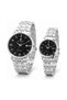Signature Couple Watches Set for Men & Women – Elegant Tone Matching Couple Quartz Watches – Silver Case - 2