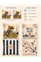Throw Pillow Cover Set Tokyo Sakura 4-Piece, Japanese-Inspired Panther and Floral Pattern Decorative Pillow Covers 43X43 cm - 4