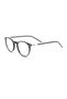 1636 C01 Shiny Black Round Acetate Eyeglass Frame 49-21-140 mm