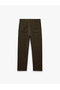 Viscose Blended Fabric Trousers with Pockets, Elastic Waist and Buttons - 6