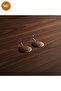 Copper Brown Minimal Round Dangle Earrings