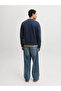 Jjrush Sweat Crew Neck Navy Blue Men's Sweatshirt 12298426 - 5