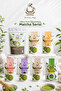 Seven Matcha Set (Pure Matcha-Flavored Matchas and Matcha Latte Powder Totaling 500 Grams)
