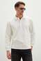 Half Button Polo Collar Pique Sweatshirt - 2