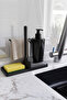 Armona Soft Silicone Brushed Countertop Kitchen Bathroom Liquid Soap Dispenser Set Sponge Holder Cloth Set - 5