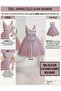 Girl's Wrap Collar Mini Plain Skirt Puffy Dress - 4