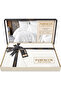 Cotton Satin Striped Double Duvet Cover Set - 5