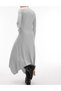 Rochie medie, Gri - 2