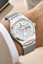 Steel Cord&Case Calendar Men Wrist Watch Bracelet Gift Silver-White Zmdk1203 - 3