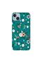 Apple iPhone 15 Plus Compatible Case Spring Flowers 2 Silicone Case (Printed)