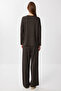 Comfortable Flexible Modal Top and Bottom Set Lby0007 Brown - 8
