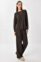 Comfortable Flexible Modal Top and Bottom Set Lby0007 Brown - 3
