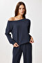 Open Shoulder Modal Top and Bottom Set Lby0027 Smoked - 3