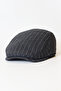 100% Wool Men's Beanie – Anthracite Striped Classic Beanie - 2