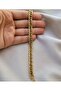 Men's Wicker Mesh Steel Chain Bracelet 6mm (Gold) - 2