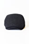Men's Cap - Arden Black Herringbone Cap - Standard Size M-L Compatible Hat - 3
