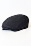 Men's Cap - Arden Black Herringbone Cap - Standard Size M-L Compatible Hat - 2