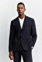 Men's Navy Blue Mono Closure, Pocket Technical Classic Jacket A62Y4009 - 6
