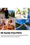 4K Mini Action Camera|Ultra-Light Thumb-Sized Body Cam with WiFi, 360° Rotating Clip, Magnet - 5