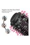 Electric Professional Hot Air Straight, Curling Hair Dryer Comb Black 34 x 7.5 x 5.5cm - 5