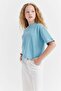 Girl's Waffle Fabric T-Shirt - 3
