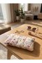 Cream Flower Pattern Zipper Pencil Holder Glasses Case - 5