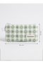 Green Heart Gingham Patterned Zippered Pen Holder Glasses Case - 7