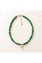 Green Moon Zircon Stone Necklace - 3