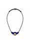 Handmade Glass Evil Eye Beaded Necklace and Stone Fatma Ana Hand Brooch Gift Set - 2