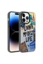iPhone 14 Pro Max Case Vibe Patterned Camera Raised Matte Anti-Fingerprint Silicone Senk - 6