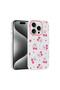 iPhone 14 Pro Max Case Floral and Bow Pattern with Camera Raised Omsy Premium