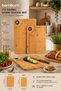 Bamboo Dual 2-Piece Bamboo Cutting Board Set with Black Detailing - 2