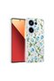 Xiaomi Redmi Note 13 Pro 4g Case with Floral and Bow Pattern, Camera Raised Butam Premium - 7