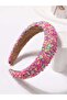 Colorful Candy Bead Detailed Crown – Thick Padded Women's Hair Accessory - 3