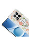 Xiaomi Redmi Note 15 Pro 4g Case with Floral and Bow Pattern, Camera Raised Senk Premium - 7