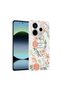 Xiaomi Redmi Note 14 4g Case with Floral and Bow Pattern, Camera Raised, Premium - 4