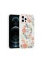 iPhone 12 Case Flower and Bow Pattern with Camera Raised Vrdr Premium