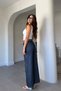 Chain Tensel Wide-Leg Jean- Dark Blue - 4