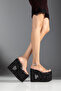 Black Transparent High-Covered Women's Shoes Sandals - 2