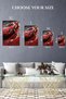 Red Classic Sports Car Abstract Metal Wall Art - 6