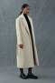    Beige Belted Midi Coat - 5