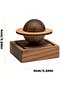 Magnetic Wooden Planet Aroma Diffuser – Saturn-Inspired Passive Essential Oil Diffuser for Car & Desk – Includes Free 10ml Essential Oil (Lavender, Jasmine, or Sandalwood) - 4