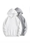 White Gray 2-Pack Oversized Unisex Hooded Sweatshirt