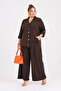 Plus Size Stylish Sporty Wide Cut Women's Top and Bottom Set