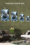 Black Off Road SUV Snow Metal Wall Art - 6